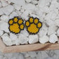 Rainbow Paw Print Brick Stitch Earrings